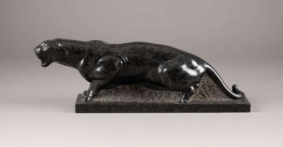 Art Deco Figur: Fauchender Panther - Foto 1