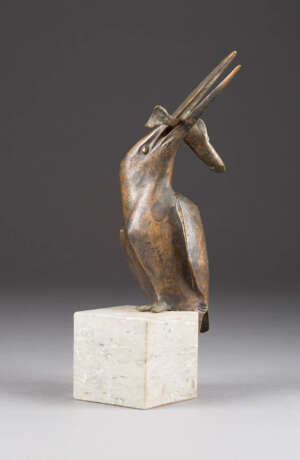 Unbekannter Bildhauer. Eisvogel Mit Einem Fisch - photo 1