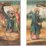 Süddeutscher Maler. Zwei Tafelbilder: Kreuzigung Christi Und Kreuzabnahme - фото 1