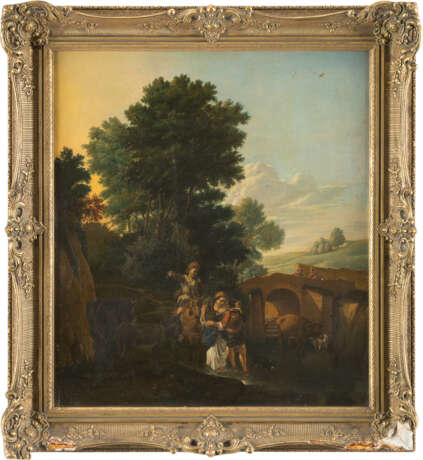 Claes Nicolaes Pietersz. Berchem (Nachfolger Des 19. Jahrhundert). Hirten Mit Weidevieh An Der Tränke - фото 2