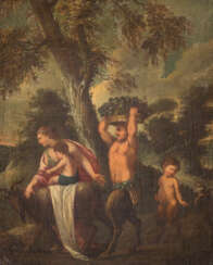 Venus Und Cupido Mit Panfamilie Und Ziegen