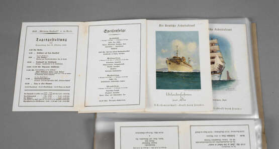 Speisekarten der ”Wilhelm Gustloff” 1938 - Foto 1