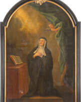 Monumentale Darstellung Der Heiligen Margarete Von Ungarn Im Gebet