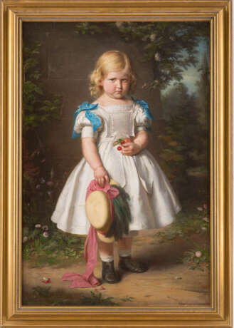 Eduard Geselschap. Bildnis Der Fünfjährigen Marthe Eva Maria Von Richthofen (1864) - Foto 2