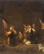 Düsseldorf school of painting. Kinder Spielen Revolution