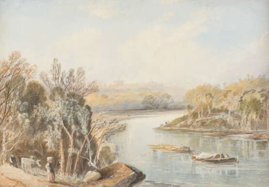 Joseph Mallord William Turner (Attr.). The River At Windsor Castle - Foto 1