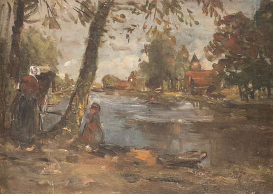 Deutsch / Niederländisch. Impressionistische Flusslandschaft - фото 1