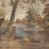 Deutsch / Niederländisch. Impressionistische Flusslandschaft - Foto 1