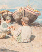 Giuseppe Giardiello. Fischerjungen Am Strand Bei Neapel