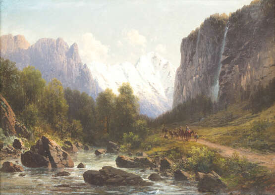 Carl Millner. Jagdgesellschaft Im Gebirge - photo 1