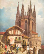 Friedrich Perlberg. Vor Der Kathedrale Von Burgos