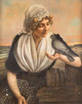 Fischersfrau Mit Tauben