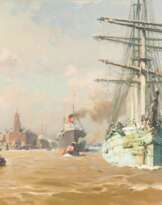 Schiffe Im Hamburger Hafen