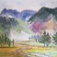 Baikal landscape with a country road/Байкальский пейзаж с проселочной дорогой - Achat en un clic