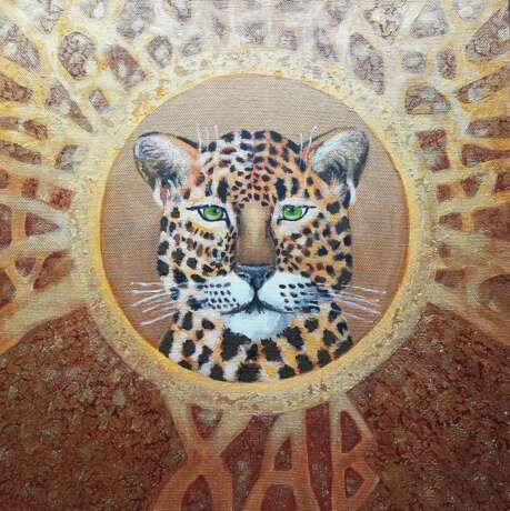 Design Painting “Leopard / Leopard”, Canvas, Acrylic paint, Modern, Animalistic, 2019 - photo 1