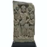 A RARE GREEN SCHIST RELIEF OF SIDDHARTHA WITH ADORANTS - Foto 1