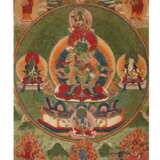 A SET OF FIVE PAINTINGS OF THE FIVE TANTRIC BUDDHAS - фото 2