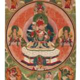 A SET OF FIVE PAINTINGS OF THE FIVE TANTRIC BUDDHAS - фото 3