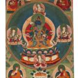 A SET OF FIVE PAINTINGS OF THE FIVE TANTRIC BUDDHAS - фото 4