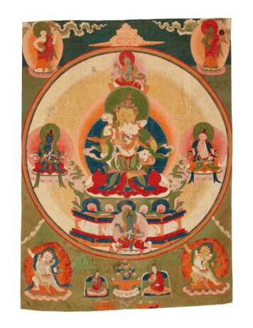A SET OF FIVE PAINTINGS OF THE FIVE TANTRIC BUDDHAS - фото 5