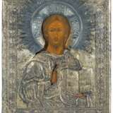 Christus Pantokrator mit vergoldetem Silberoklad - Foto 1