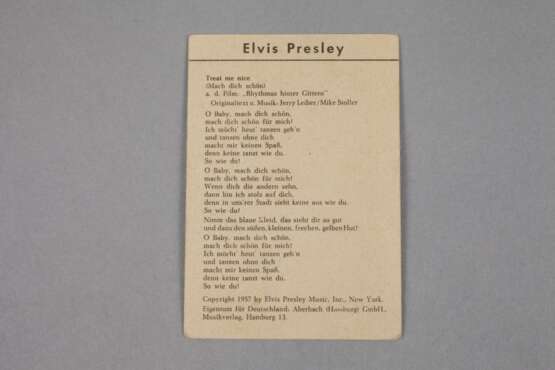 Autogrammkarte Elvis Presley - фото 2
