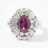 Pinksaphir-Diamant-Ring - фото 1