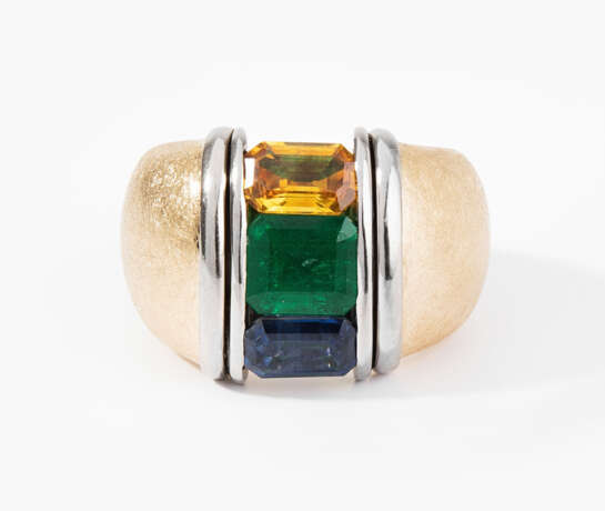 Philippe Pfeiffer Saphir-Smaragd-Ring - Foto 1