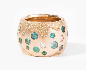 John R. Wullschleger Paraiba-Turmalin-Brillant-Ring 