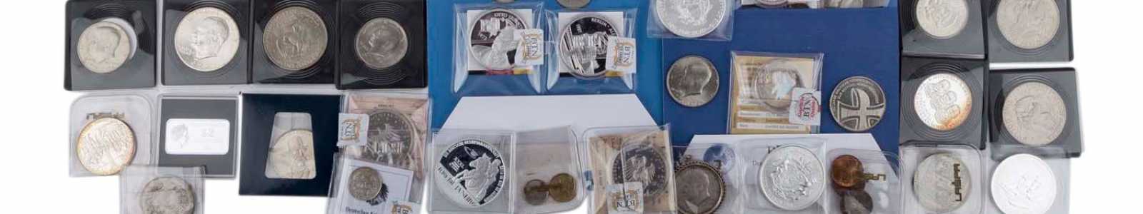 Coins, medals, stamps, history