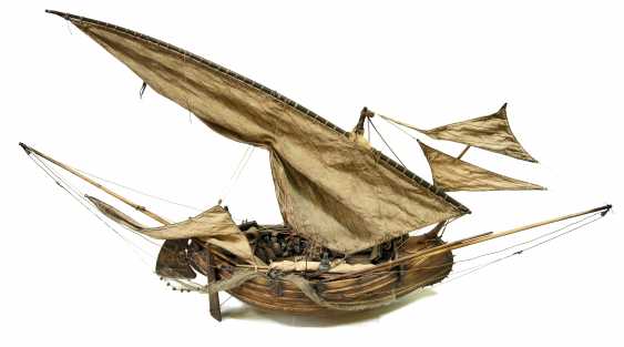 Vitaliy Anakhin. A model of the Portuguese muleta fishing boat. The model of Portuguese fishing boats muley. - photo 1