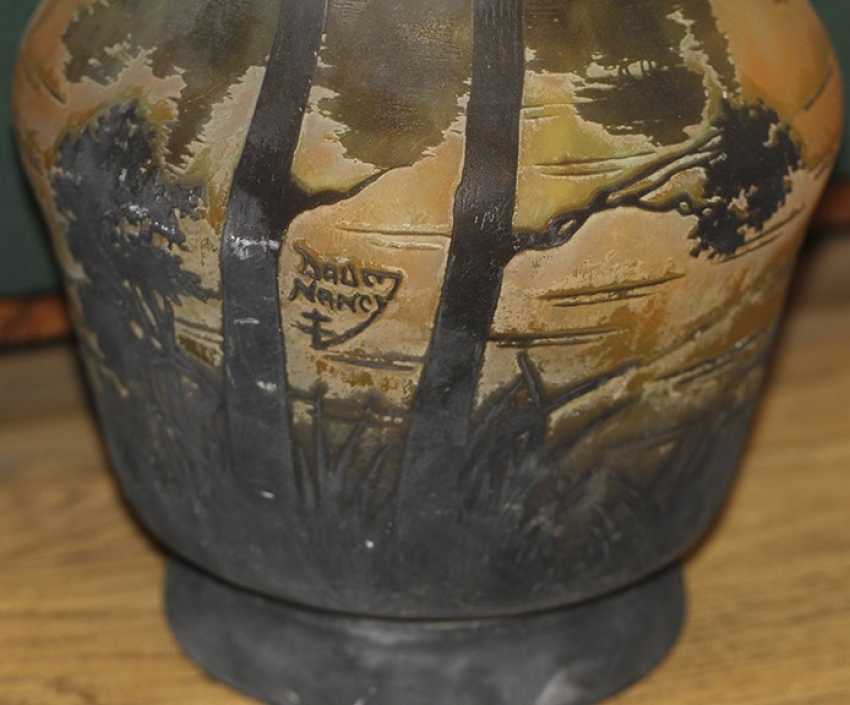 Landscape Vase With Daum Nancy France Item 6966