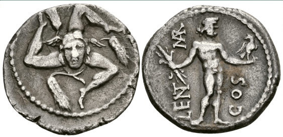 45 v. chr. römische tribüne aus