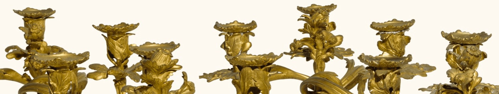 antique bronze candlesticks