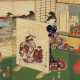 Dreiteiliger Farbholzschnitt Utagawa Kunisada II. - Foto 1