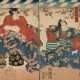 Zwei Farbholzschnitte Utagawa Kunisada (Toyokuni III.) - Foto 1
