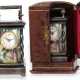 Reiseuhr: exquisite Art Nouveau Miniatur Reiseuhr mit Silber/Emaille-Gehäuse und originaler Lederbox mit Originalschlüssel, Ran & Steinmeyer, Geneve & Pforzheim, um 1900 - Foto 1