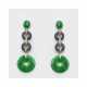 Paar elegante Jade-Ohrgehänge im eleganten Art Déco-Stil - Foto 1