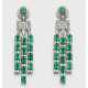 Paar glamouröse Smaragd-Chandeliers - Foto 1