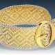 Armband: ungewöhnliches , aufwändig gefertigtes vintage Armband in Form eines Gürtels, 18K Gold - Foto 1