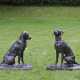 Paar Jagdhunde als Parkskulpturen - Foto 1