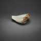 AN EXTREMELY FINE WHITE AND RUSSET JADE CARVING OF PAIRED LOVEBIRDS - photo 1
