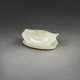 A WHITE JADE CARVING OF A SOFTSHELL TURTLE SHELL - photo 1