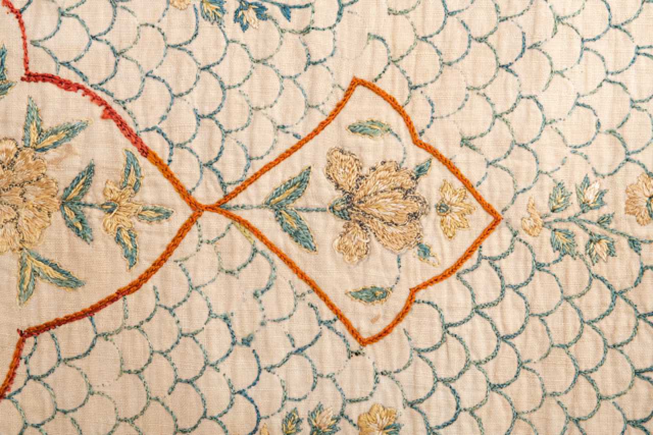 Silk Embroidery In Mughal Style For Sale  Buy Online Auction At