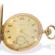 Taschenuhr: interessantes Konvolut von 4 goldenen Taschenuhren, darunter eine schwere IWC Goldsavonnette von 1895 - Foto 1