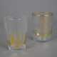 Zwei Glasbecher - Böhmen, Mitte 18. Jh., farbloses Glas mit Gol - фото 1