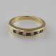 Goldring mit Diamant- und Saphirbesatz - Gelbgold 750/000 (18K) - Foto 1