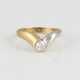 BRILLANT-RING Gelbgold,, Weißgold. Ringmaß ca. 57,5, Ges.- - Foto 1