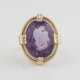 AMETHYST-RING Gelbgold. Ringmaß ca. 56, Ges.-Gew. ca. 15,1 - photo 1