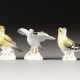 FÜNF MINIATUR-VOGELFIGUREN Deutsch, Meissen, 20. Jh. Porz - Foto 1